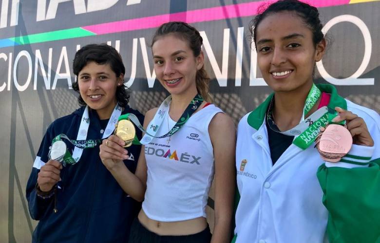 Oro y bronce para el Edoméx en los 10 km de marcha en el nacional juvenil 2018