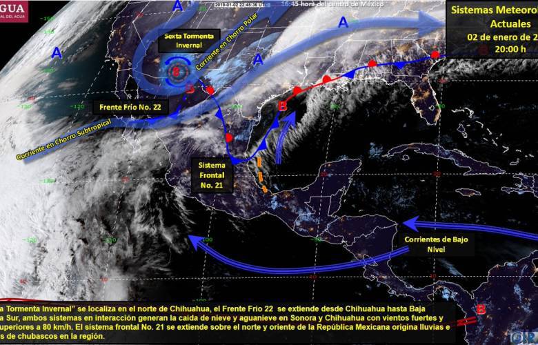 Habrá temperaturas bajas en el país