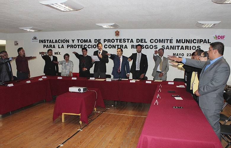 Instalan en Metepec comité municipal  contra riesgos sanitarios