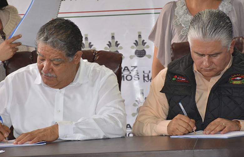 Chiautla, los reyes y tepetlaoxtoc signan convenio con suteym