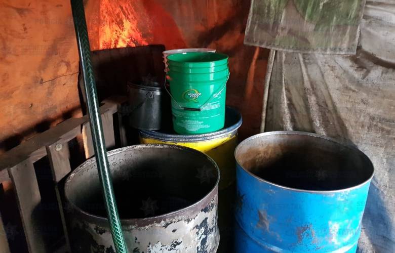 Aseguran predio donde vendían diesel de manera ilegal 