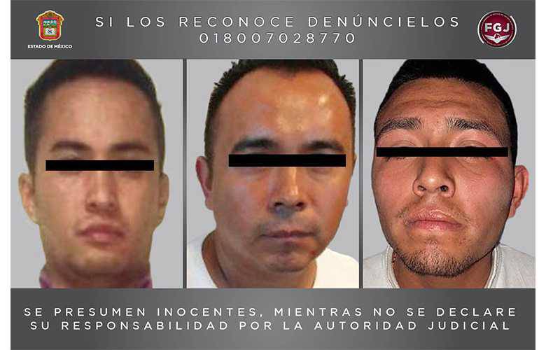 Detiene FGJEM a tres sujetos investigados por el homicidio en Huixquilucan