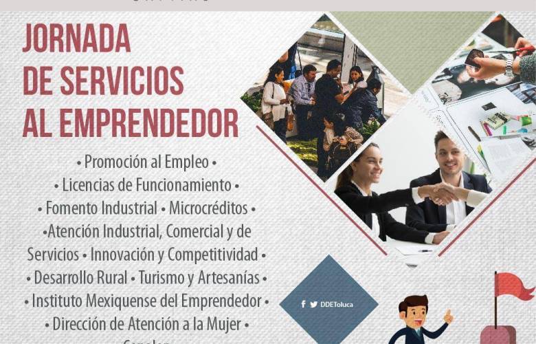 Toluca tendrá una Jornada de Servicios para emprendedores