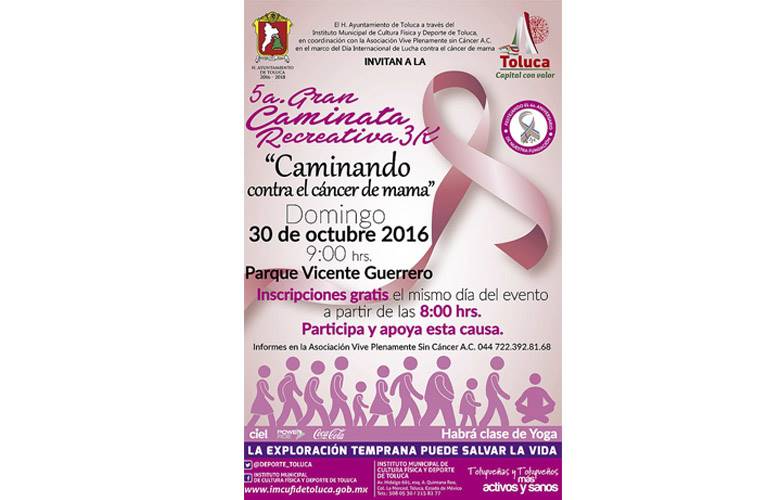 Convoca h. ayuntamiento de Toluca a la caminata 
