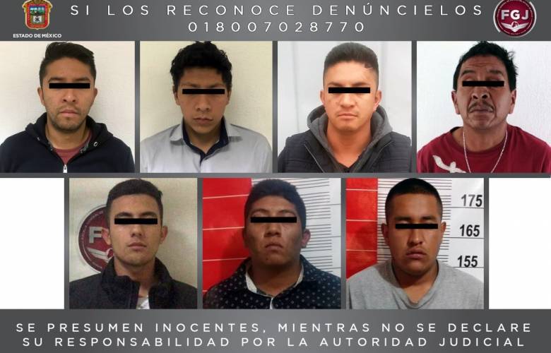 Procesan a siete sujetos por robo de vehículos