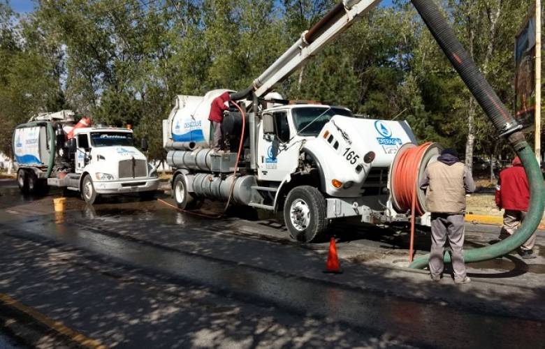 Desazolva operagua más de 1,500 metros lineales en enero