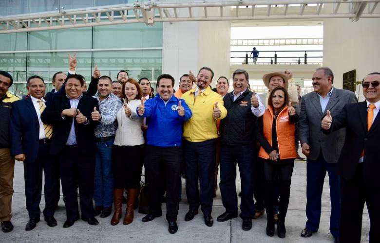 Registró PAN-PRD-MC, coalición Por El Estado de México Al Frente