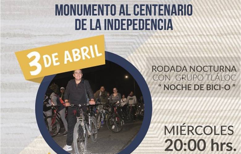 Invita IMCUFIDET a la rodada nocturna 