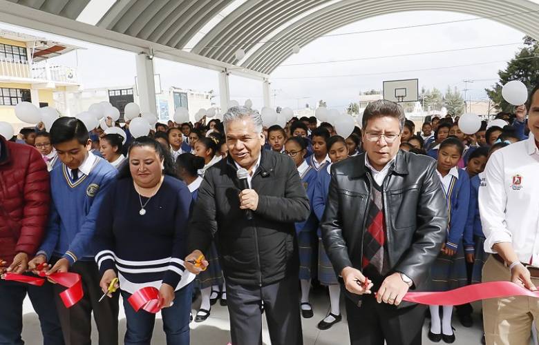 Favorece desarrollo integral de alumnos la entrega de infraestructura educativa