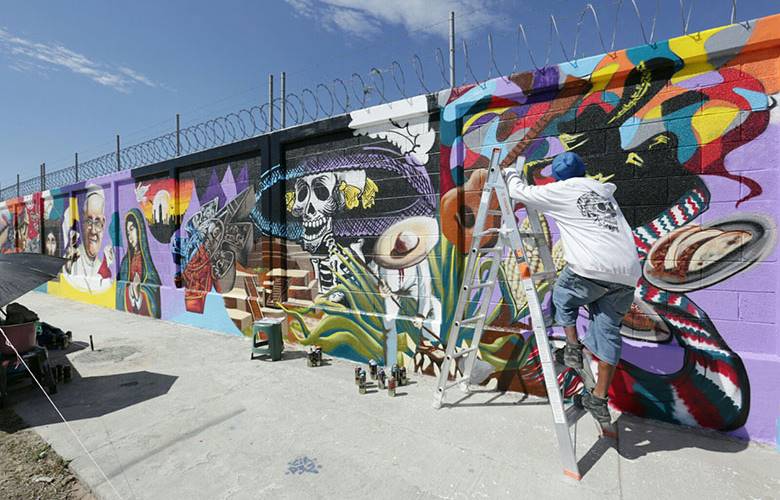 Ecatepec se colorea para recibir al papa