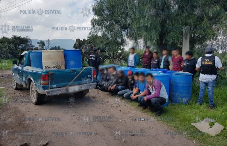 15 detenidos por robo de hidrocarburo en el EDOMEX
