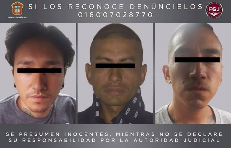 Detiene fiscalía mexiquense a tres probables narcomenudistas