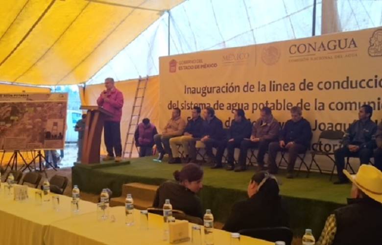 Amplia CAEM cobertura de agua potable en villa victoria