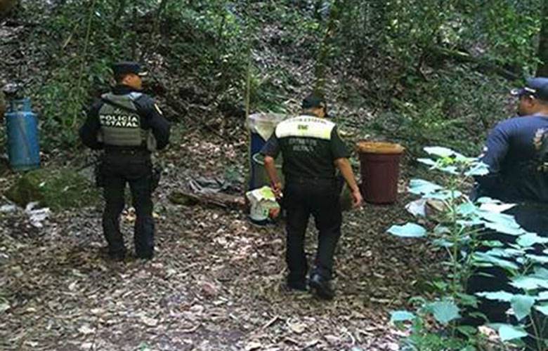 Localiza y destruye ces presunto narcolaboratorio en límites con morelos