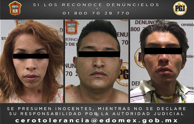 Vinculan a proceso a tres presuntos asaltantes detenidos por la pgjem y la ces en atizapán