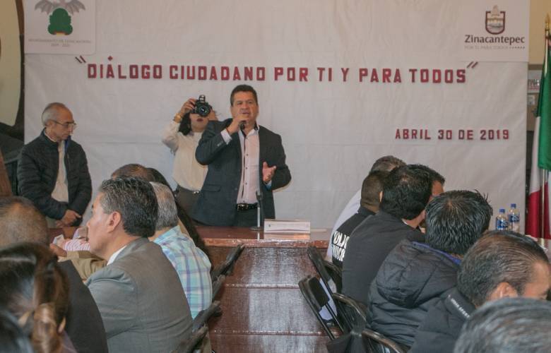 Zinacantepec ofrece diálogo ciudadano para atender a toda su población