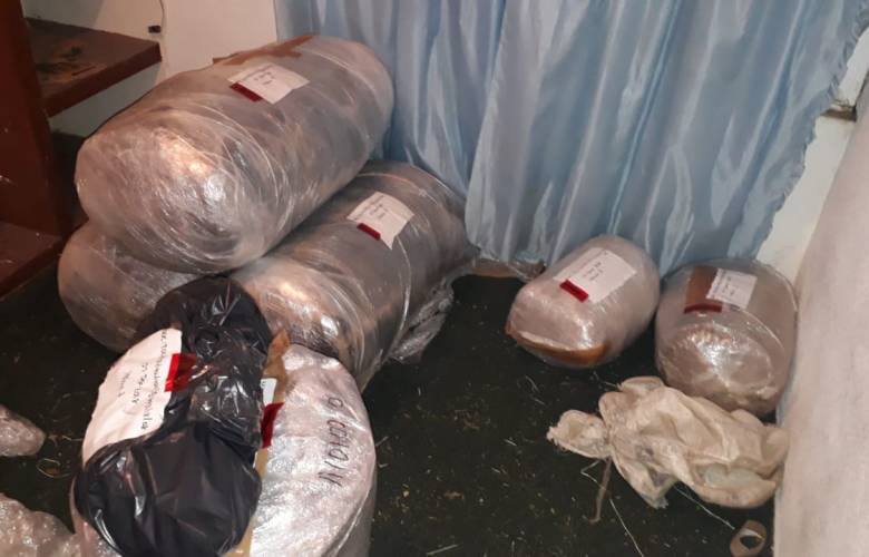  Fiscalía Estatal catea un inmueble y aseguran 125 kilogramos de Marihuana 