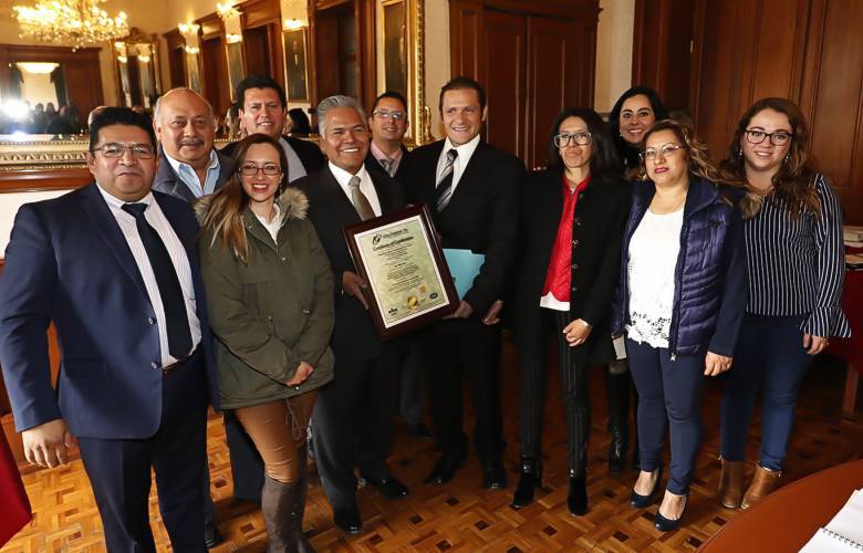 Recibe Toluca reconocimiento de Segob al Avance de la Transformación