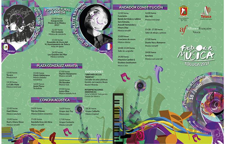 Prepara Toluca grandes sorpresas para la Fiesta de la MÃºsica 2017