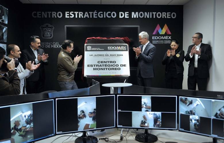 Inaugura Alfredo Del Mazo centro de monitoreo 