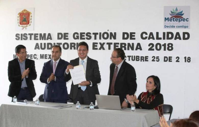 Certifica Metepec 65 procesos bajo la norma internacional de calidad