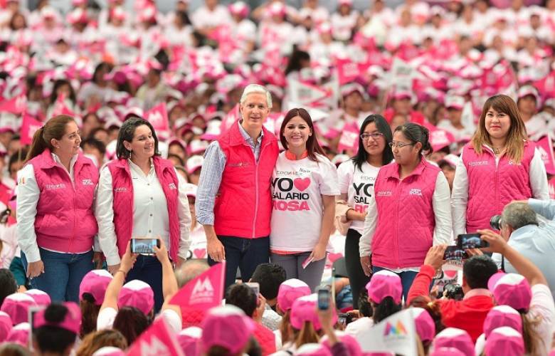Salario rosa reconoce entrega y dedicación de mujeres por sus familias: Alfredo Del Mazo
