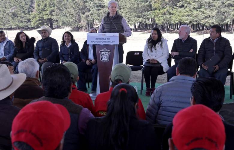 Entregan apoyos a ejidatarios de las zonas forestales del Edoméx