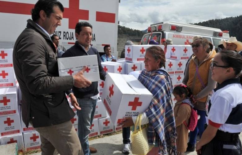 Lleva Cruz Roja Mexicana ayuda humanitaria a comunidades serranas de Temascaltepec y Valle de Bravo
