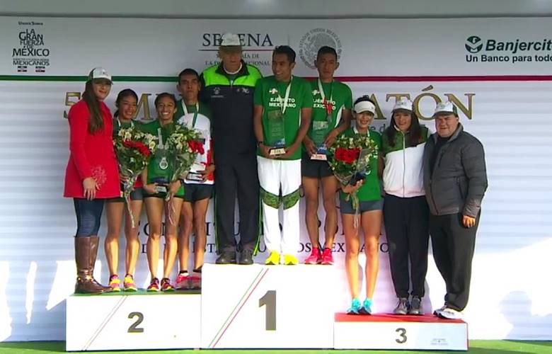 Atletas UAEM triunfan en medio maratón de Sedena