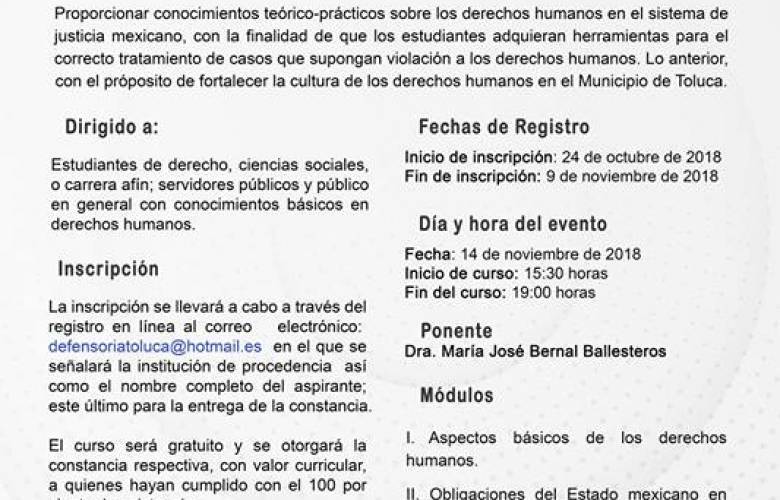 Invita Toluca al curso 