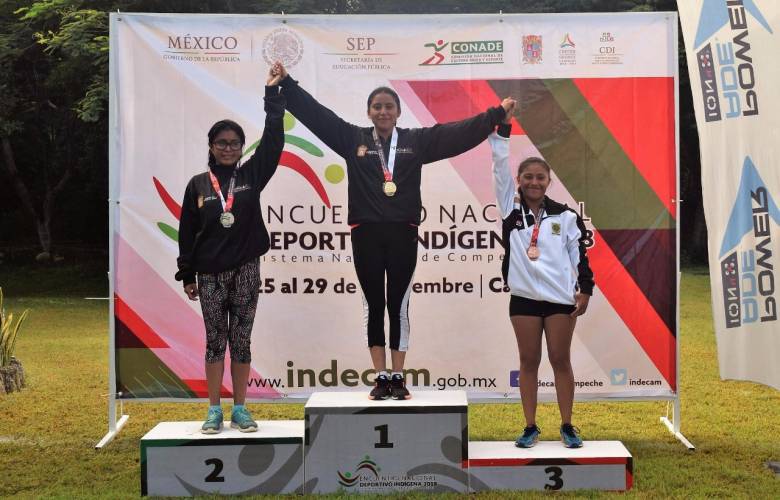 Primeras medallas para Edoméx en el encuentro nacional deportivo indígena 2018