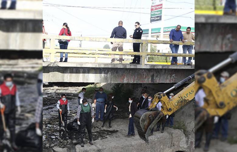 Supervisa alcalde de Metepec estrategia preventiva para evitar inundaciones