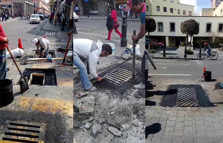 Nivela gobierno de Toluca sistema de alcantarillado en el Centro Histórico
