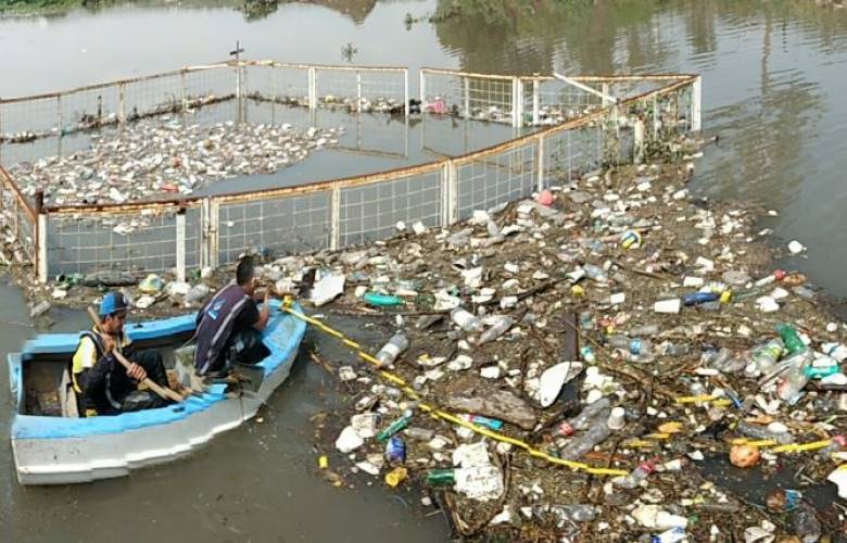 Apoya OPERAGUA limpieza de vialidades tras lluvias del domingo