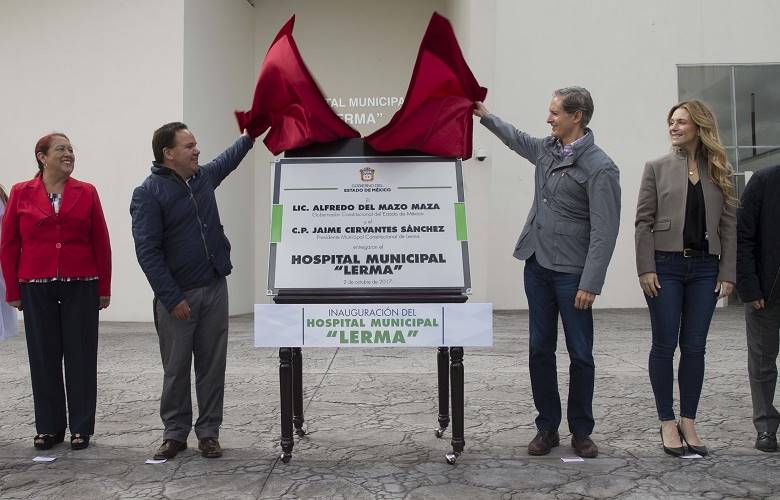 Inaugura Alfredo Del Mazo hospital municipal de Lerma, en beneficio de casi 100 mil mexiquenses
