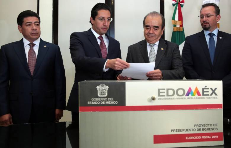 Entrega GEM propuesta de presupuesto austero para 2019 en la capital mexiquense