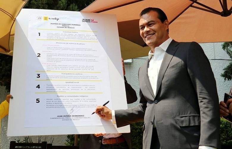 Juan Zepeda se compromete a reabrir casos impunes de feminicidio