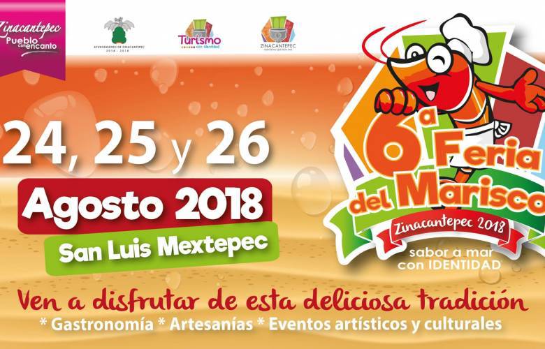 Todo listo para la 6ta Feria del Marisco Zinacantepec 2018