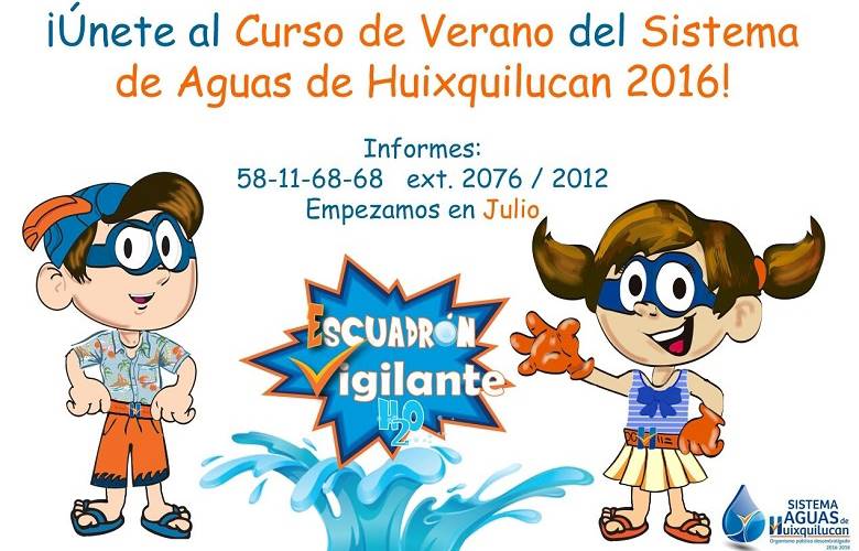 Realizará sistema de aguas de Huixquilucan curso de verano  