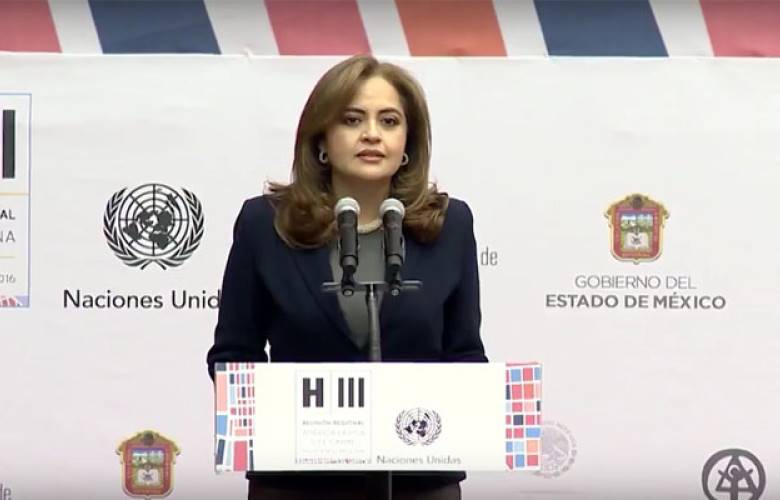 Sen. ana lilia herrera en la clausura de la reunión regional de américa latina y el caribe rumbo a hábitat iii