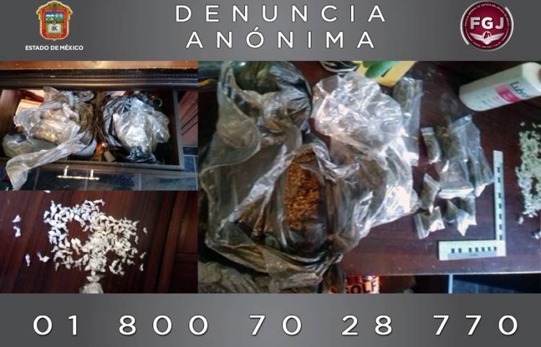 Desmantelan punto de venta de droga en Toluca