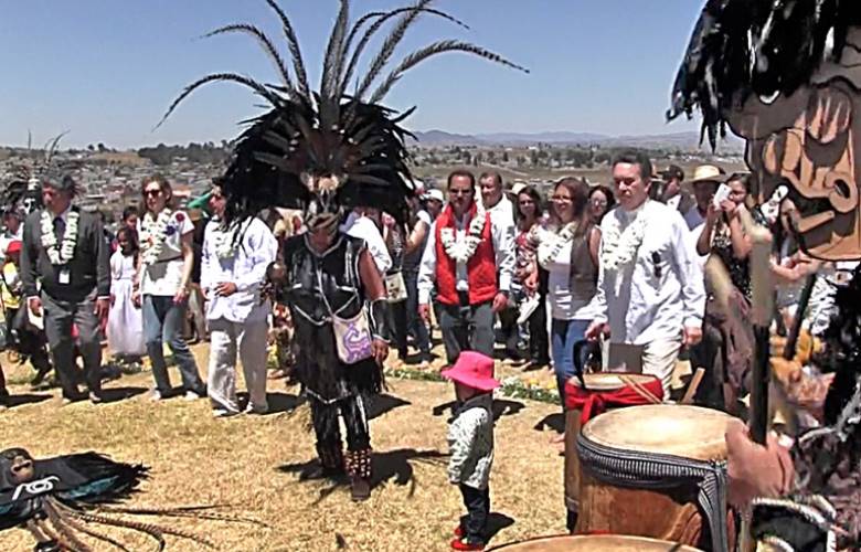 Toluqueños se llenan de energía en Calixtlahuaca