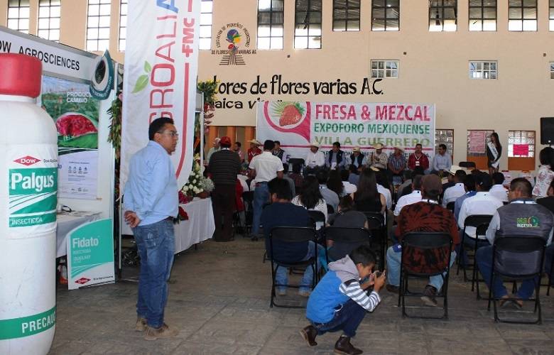 Todo un éxito expo foro de la fresa y mezcal, en Villa Guerrero