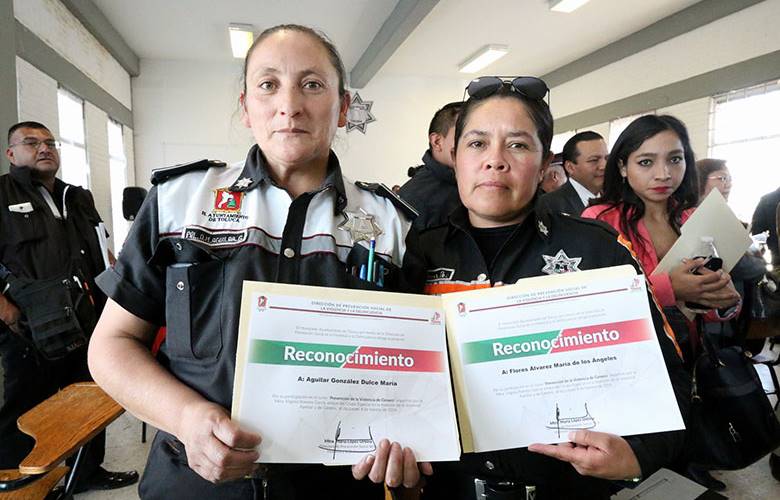 Recibe policía de Toluca capacitación en materia de prevención de violencia de género y derechos humanos