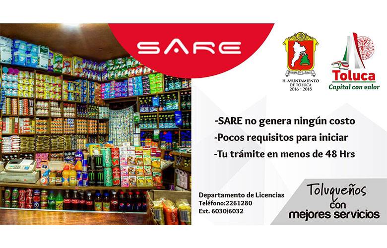Invita Toluca a utilizar el SARE no importa el tamaño 