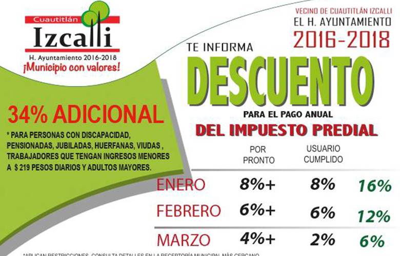 Terminan descuentos de enero en pago de agua y predial