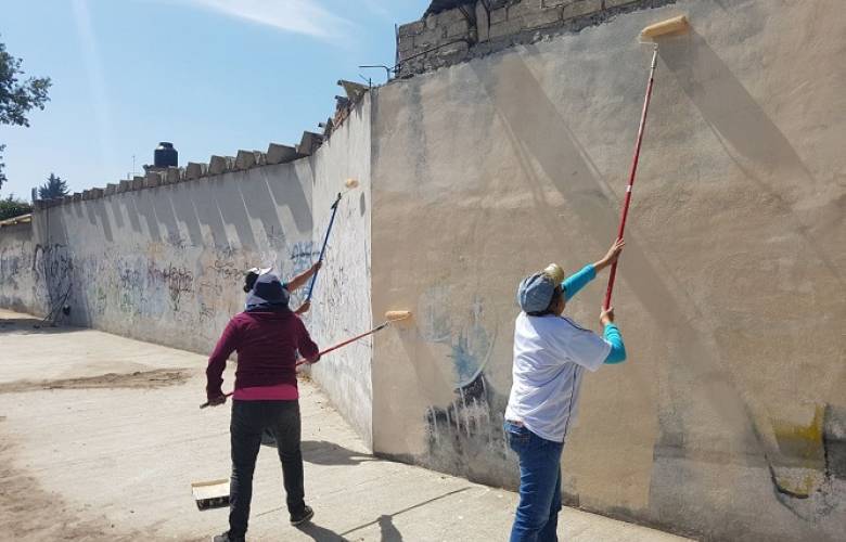Realizan trabajos de limpieza integral en San Mateo Oxtotitlán