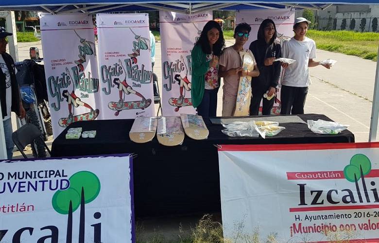 Jóvenes de Cuautitlán Izcalli arrasaron en estatal juvenil skate boarding 2018