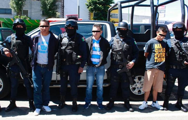 Captura Policía de Toluca a grupo presuntamente dedicado al robo a cuentahabiente