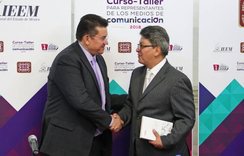 Imparte IEEM curso sobre proceso electoral a medios de comunicación